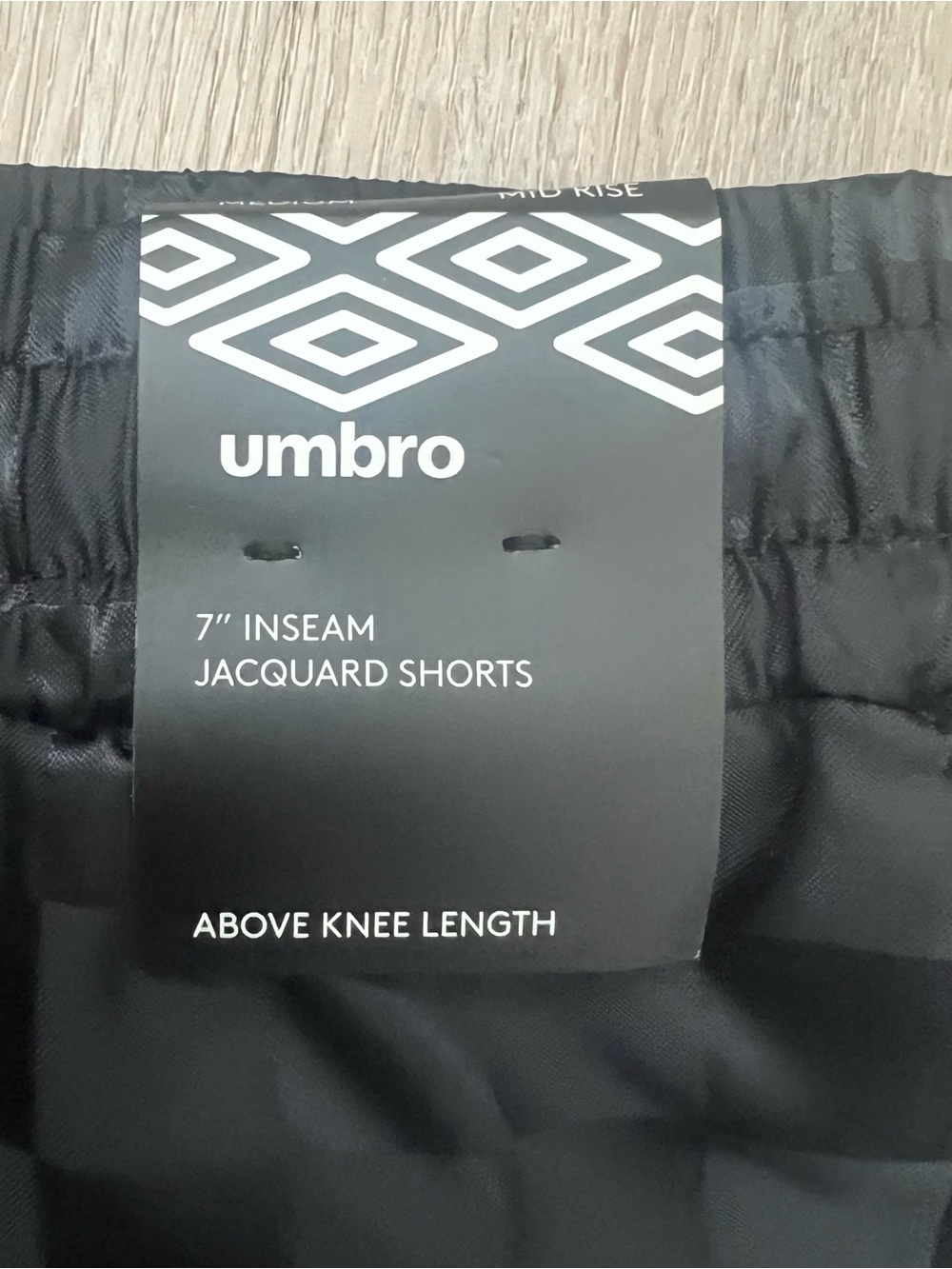 NWT Umbro Soccer Shorts Mens M Black Checkered Logo Athletic Shorts Y2K Vintage - Picture 7 of 11